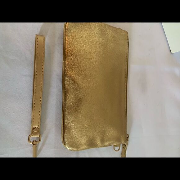 Tiffany & Co Gold Leather Pouch/Clutch - Picture 4 of 8